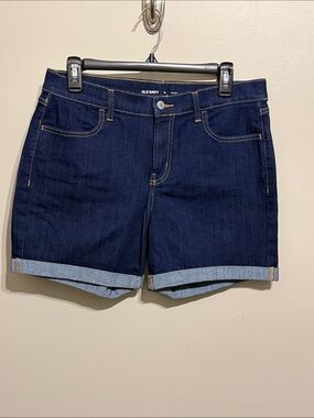 Old Navy Dark Indigo Cuffed Denim Shorts
